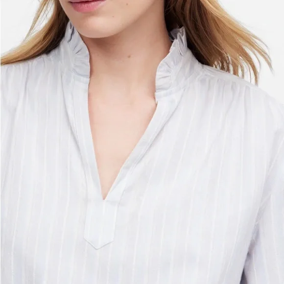 Madewell White Striped Top - Picture 4 of 7